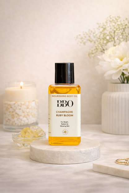 Scented Body Oil - Champagne Ruby Bloom