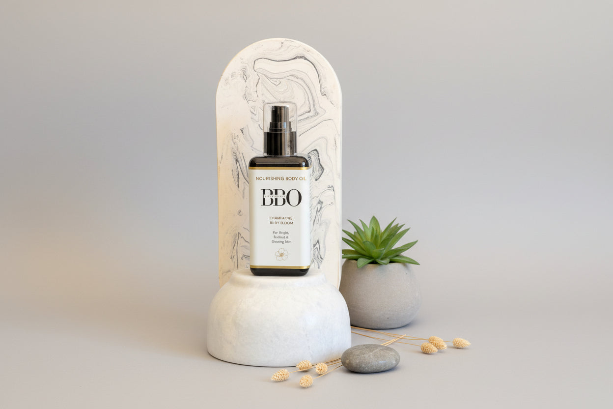 Scented Body Oil - Champagne Ruby Bloom
